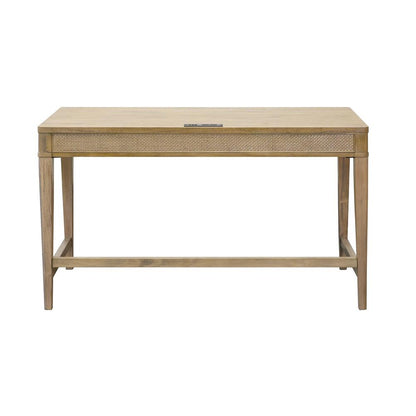 Martin Furniture - Quincey Modern Wood Writing Desk, Office Desk, Storage Desk, Writing Table, Brown - IMQU384 veiw 2