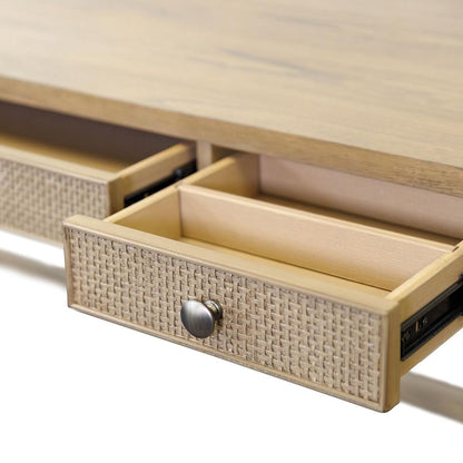 Martin Furniture - Quincey Modern Wood Writing Desk, Office Desk, Storage Desk, Writing Table, Brown - IMQU384 veiw 7