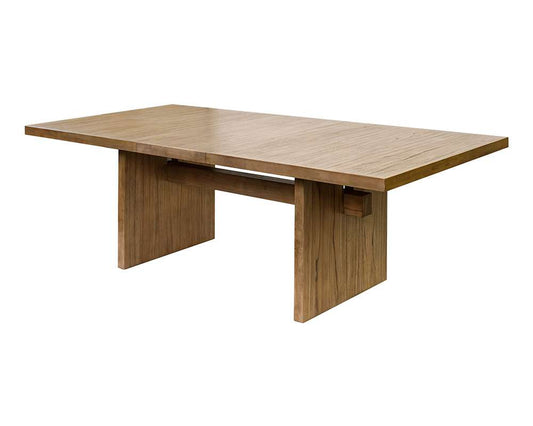 Martin Furniture - Quincey - Coastal Wood Rectangular Kitchen Table with Eight Chairs, Dining Table and Eight Seats, Office Table and Eight Chairs, Brown - IMQU7242KIT9 veiw 2