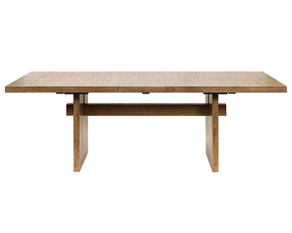 Martin Furniture - Quincey - Coastal Wood Rectangular Kitchen Table with Eight Chairs, Dining Table and Eight Seats, Office Table and Eight Chairs, Brown - IMQU7242KIT9 veiw 4