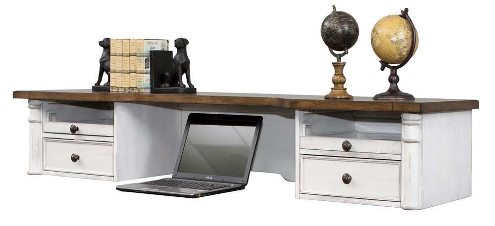 Martin Furniture - Durham Rustic Wood Credenza and Hutch with Drawers, White - IMDU470_680 veiw 5