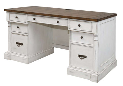 Martin Furniture - Durham Rustic Wood Credenza, White - IMDU689 veiw 1