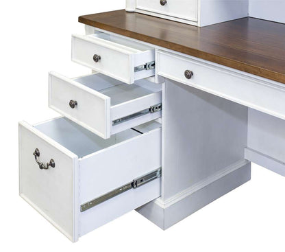 Martin Furniture - Durham Rustic Wood Credenza, White - IMDU689 veiw 2