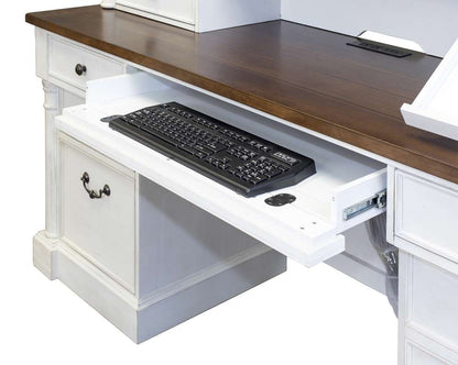 Martin Furniture - Durham Rustic Wood Credenza, White - IMDU689 veiw 3