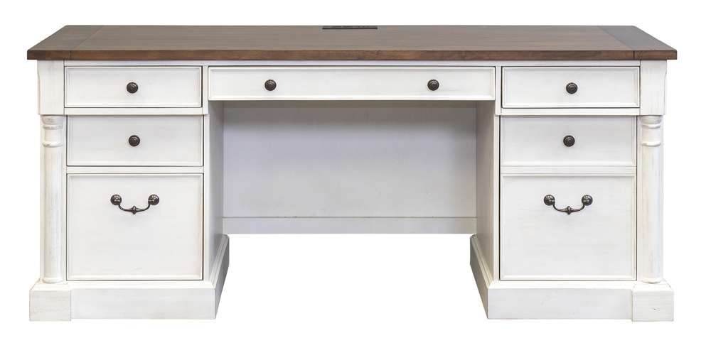 Martin Furniture - Durham Rustic Wood Credenza, White - IMDU689 veiw 7