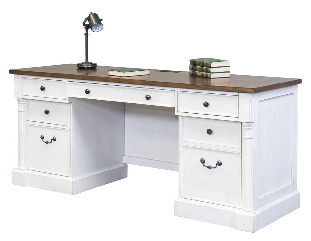 Martin Furniture - Durham Rustic Wood Credenza, White - IMDU689 veiw 8