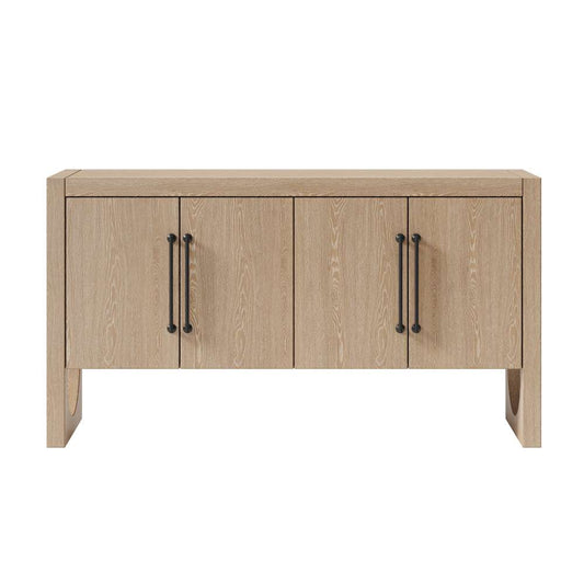 Martin Furniture - Canyon Drive - Modern Wood Sideboard, Office Storage, TV Stand, Entertainment Console, Storage Cabinet, Fully Assembled, Light Brown - IMCD370 veiw 1