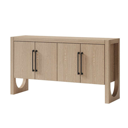 Martin Furniture - Canyon Drive - Modern Wood Sideboard, Office Storage, TV Stand, Entertainment Console, Storage Cabinet, Fully Assembled, Light Brown - IMCD370 veiw 2