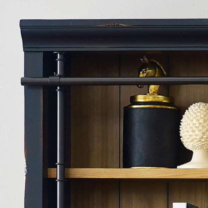 Martin Furniture  -  Toulouse 8 Tall Wood Bookcase, Fully Assembled, Black - IMTE4094 veiw 4