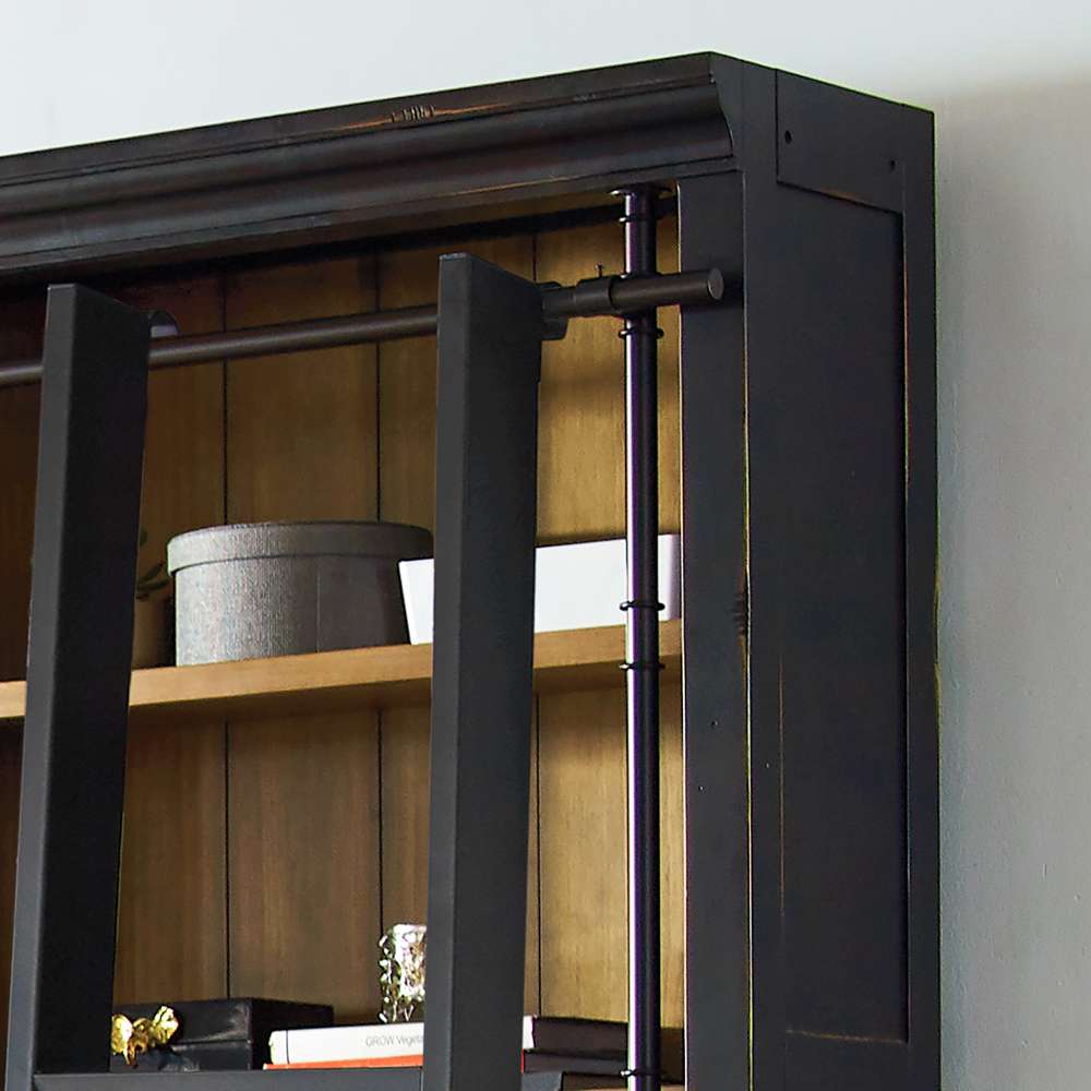 Martin Furniture  -  Toulouse 8 Tall Wood Bookcase, Fully Assembled, Black - IMTE4094 veiw 6