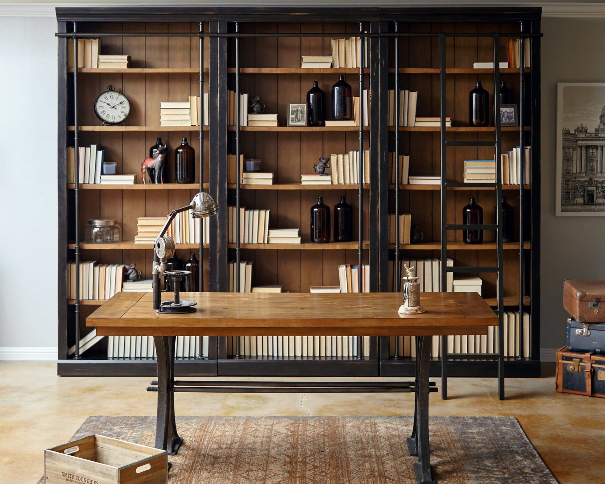 Martin Furniture  -  Toulouse 8 Tall Wood Bookcase, Fully Assembled, Black - IMTE4094 veiw 8