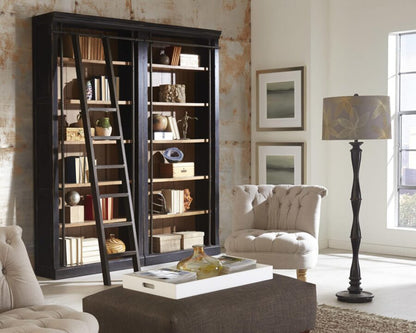Martin Furniture  -  Toulouse 8 Tall Wood Bookcase, Fully Assembled, Black - IMTE4094 veiw 9