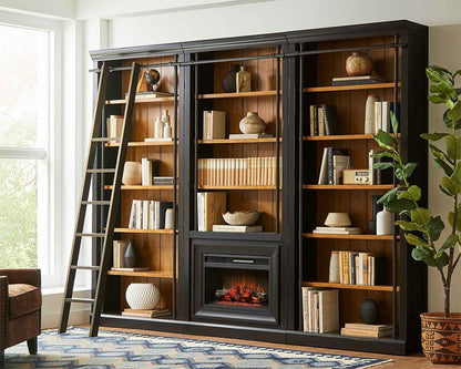 Martin Furniture - Toulouse - 94 H Fireplace Bookcase - IMTE4094FP veiw 6