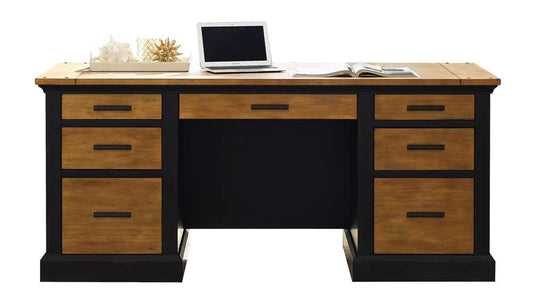 Martin Furniture - Toulouse Executive Desk, Black - IMTE680 veiw 1