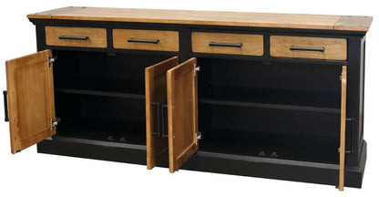 Martin Furniture - Toulouse Wood Credenza, Black - IMTE689 veiw 3