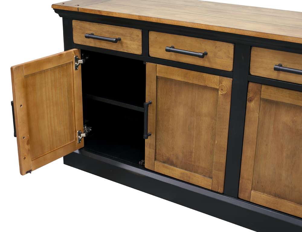 Martin Furniture - Toulouse Wood Credenza, Black - IMTE689 veiw 4