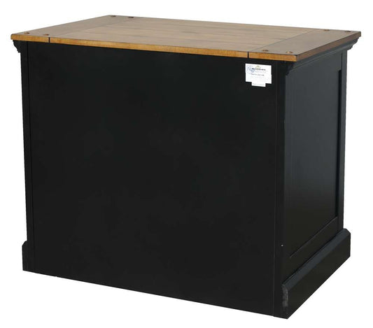 Martin Furniture - Toulouse Wood Lateral File With Legal/Letter File Drawer, Black - IMTE450 veiw 2