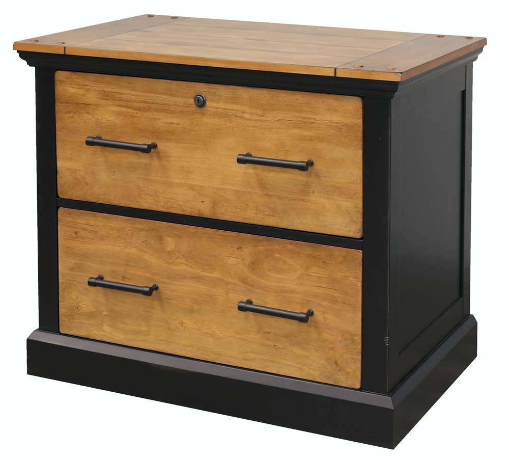 Martin Furniture - Toulouse Wood Lateral File With Legal/Letter File Drawer, Black - IMTE450 veiw 6