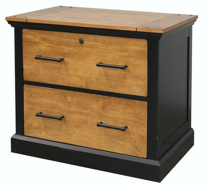 Martin Furniture - Toulouse Wood Lateral File With Legal/Letter File Drawer, Black - IMTE450 veiw 6