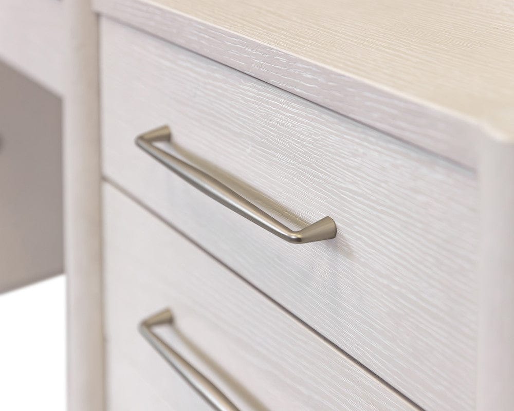 Martin Furniture - Towne - Executive Wood Double Pedestal L-Desk, Corner Table, Office Storage, White - IMTO684R-KIT view 6