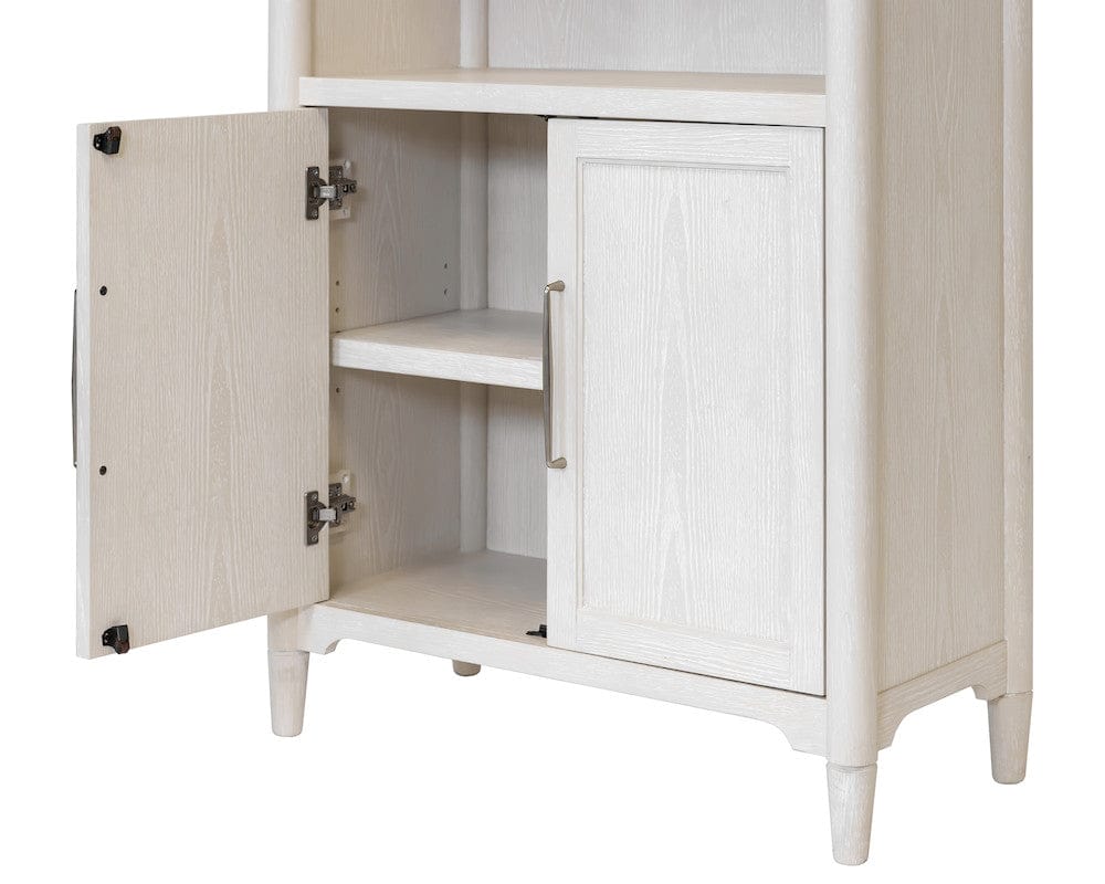 Martin Furniture - Towne - Modern Wood Bookcase with Doors, Office Shelving, Storage Cabinet, Fully Assembled, White - IMTO3278D view 6