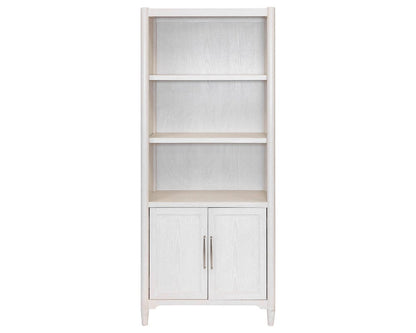 Martin Furniture - Towne - Modern Wood Bookcase with Doors, Office Shelving, Storage Cabinet, Fully Assembled, White - IMTO3278D view 7