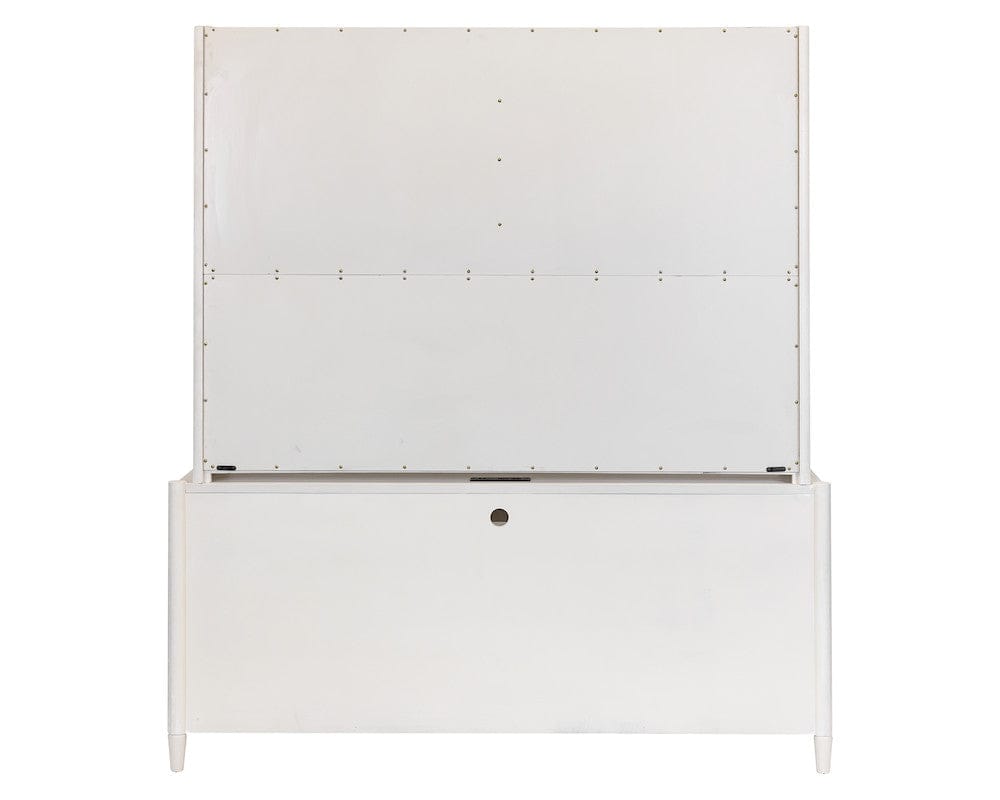 Martin Furniture - Towne - Modern Wood Desk with Hutch, Office Storage, Writing Table with Cabinet, Fully Assembled, White - IMTO682-689KIT view 4