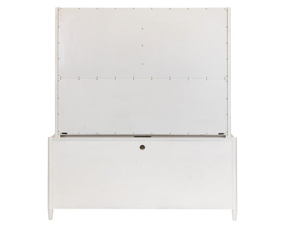 Martin Furniture - Towne - Modern Wood Desk with Hutch, Office Storage, Writing Table with Cabinet, Fully Assembled, White - IMTO682-689KIT view 4
