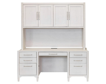 Martin Furniture - Towne - Modern Wood Desk with Hutch, Office Storage, Writing Table with Cabinet, Fully Assembled, White - IMTO682-689KIT view 5
