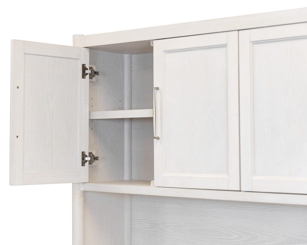 Martin Furniture - Towne - Modern Wood Desk with Hutch, Office Storage, Writing Table with Cabinet, Fully Assembled, White - IMTO682-689KIT view 10