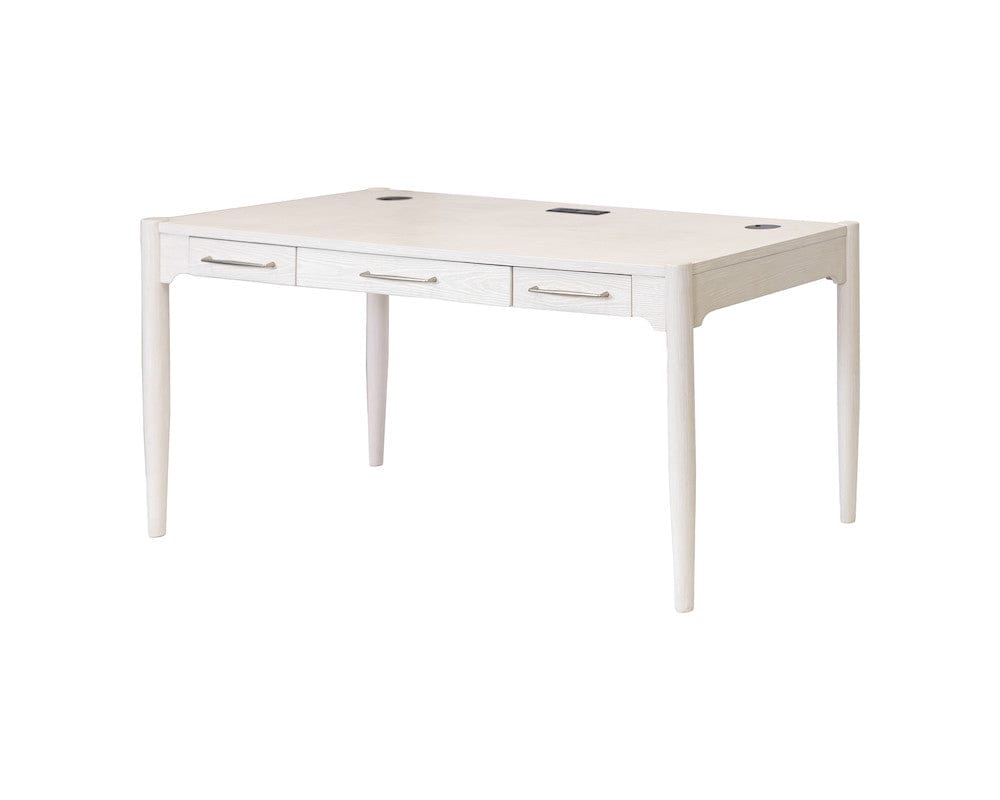 Martin Furniture - Towne - Modern Wood Office Writing Desk, Storage Table, White - IMTO384 view 1