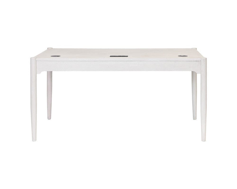 Martin Furniture - Towne - Modern Wood Office Writing Desk, Storage Table, White - IMTO384 view 3