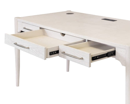 Martin Furniture - Towne - Modern Wood Office Writing Desk, Storage Table, White - IMTO384 view 5