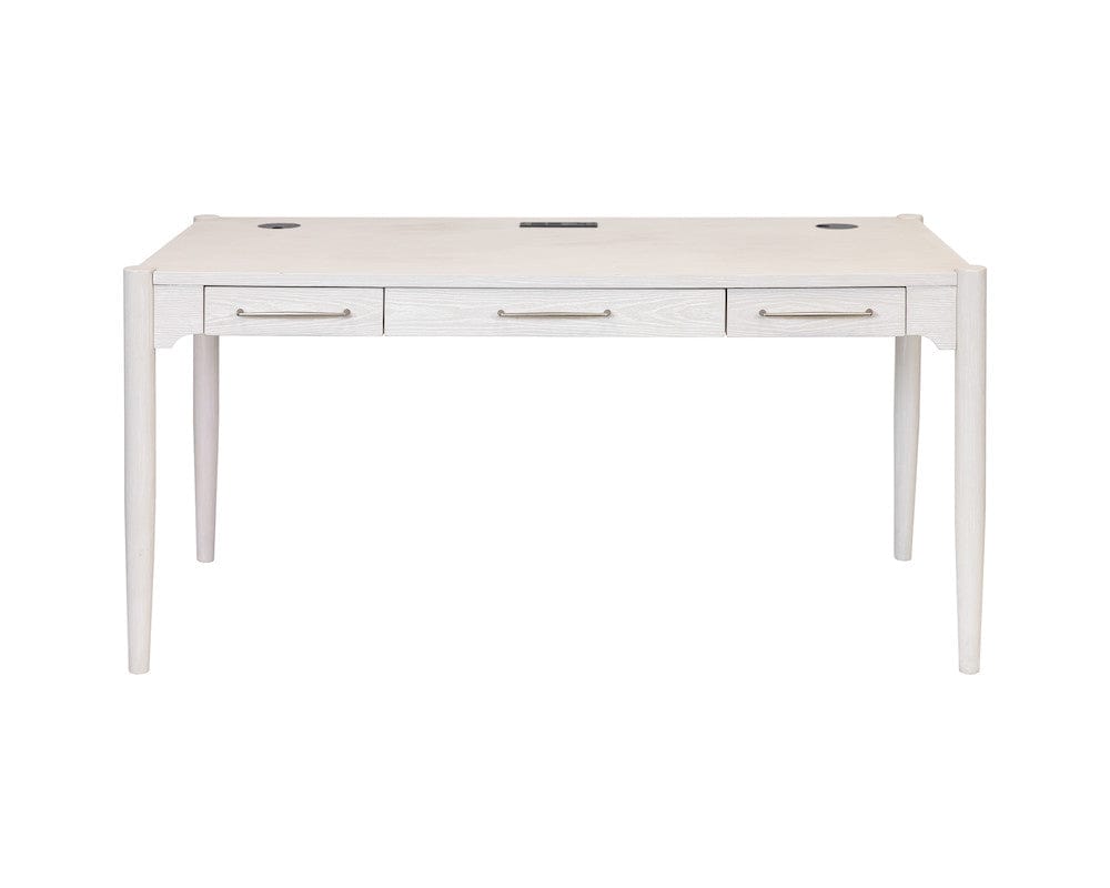 Martin Furniture - Towne - Modern Wood Office Writing Desk, Storage Table, White - IMTO384 view 10