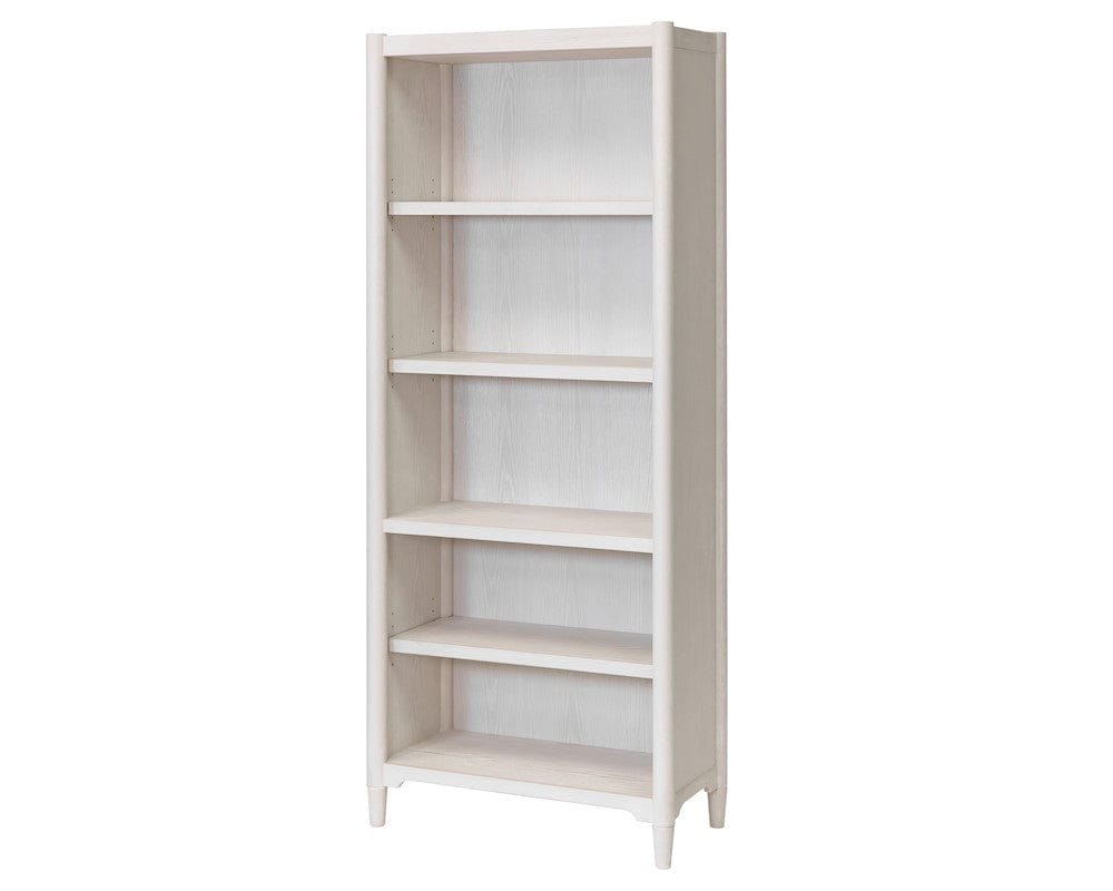 Martin Furniture - Towne - Modern Wood Open Bookcase, Office Shelving, Storage Cabinet, Fully Assembled, White - IMTO3278 view 1