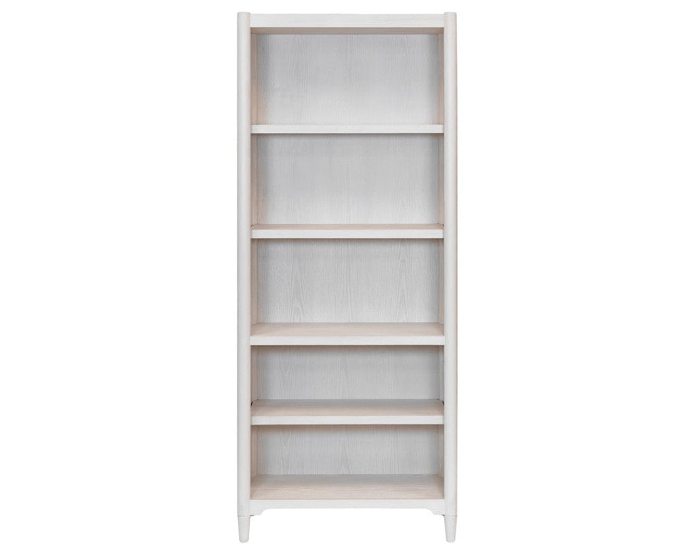 Martin Furniture - Towne - Modern Wood Open Bookcase, Office Shelving, Storage Cabinet, Fully Assembled, White - IMTO3278 view 6