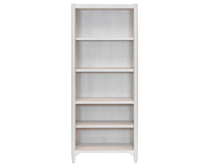 Martin Furniture - Towne - Modern Wood Open Bookcase, Office Shelving, Storage Cabinet, Fully Assembled, White - IMTO3278 view 6