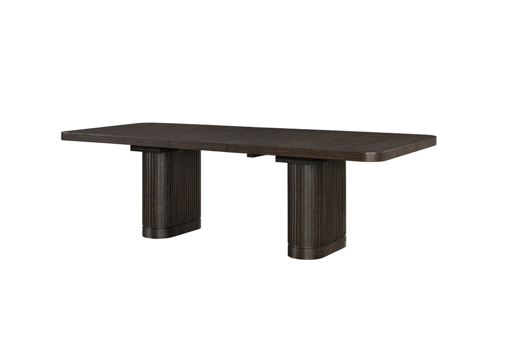 Martin Furniture - Tulane Contemporary Style, Wood Rectangular Extension Kitchen Dining Table, Brown - IMTU8442T-KIT veiw 1