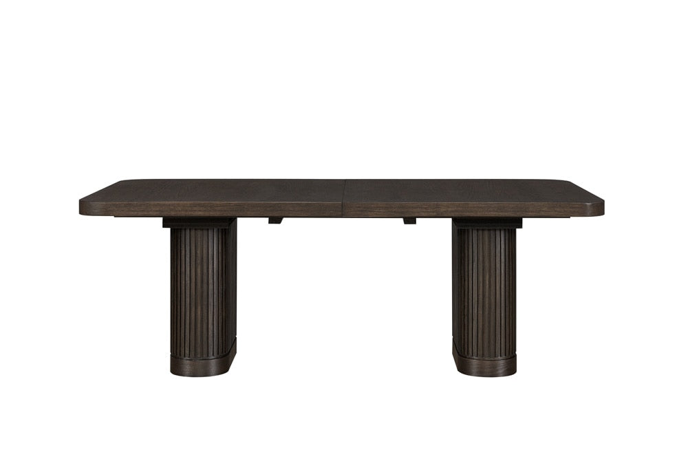 Martin Furniture - Tulane Contemporary Style, Wood Rectangular Extension Kitchen Dining Table, Brown - IMTU8442T-KIT veiw 2