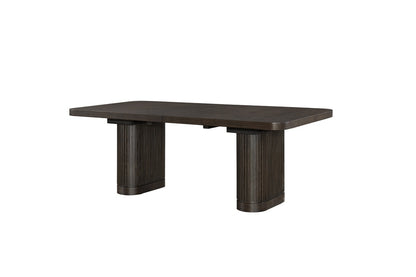 Martin Furniture - Tulane Contemporary Style, Wood Rectangular Extension Kitchen Dining Table, Brown - IMTU8442T-KIT veiw 3