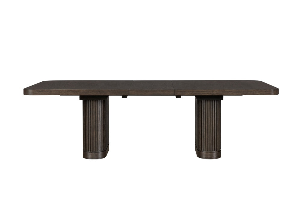 Martin Furniture - Tulane Contemporary Style, Wood Rectangular Extension Kitchen Dining Table, Brown - IMTU8442T-KIT veiw 4