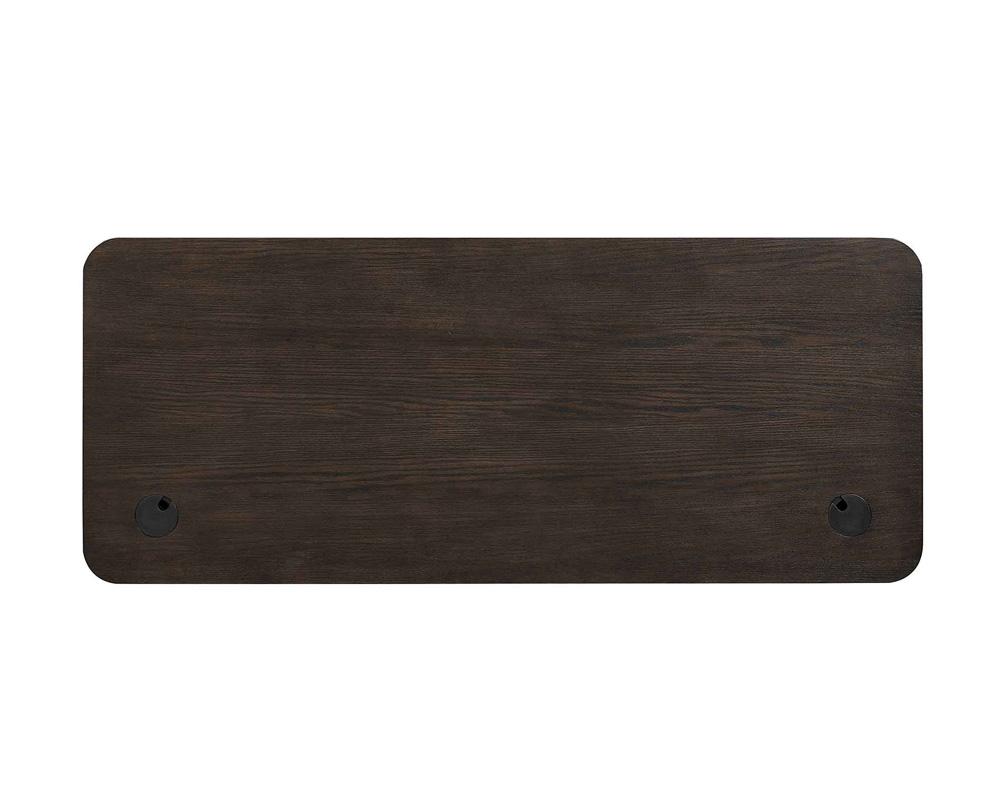 Martin Furniture - Tulane Double Pedestal Desk, Pedestal Desk, Writing Desk, Executive Writing Desk, Writing Table, Office Desk, Brown - IMTU680 veiw 8