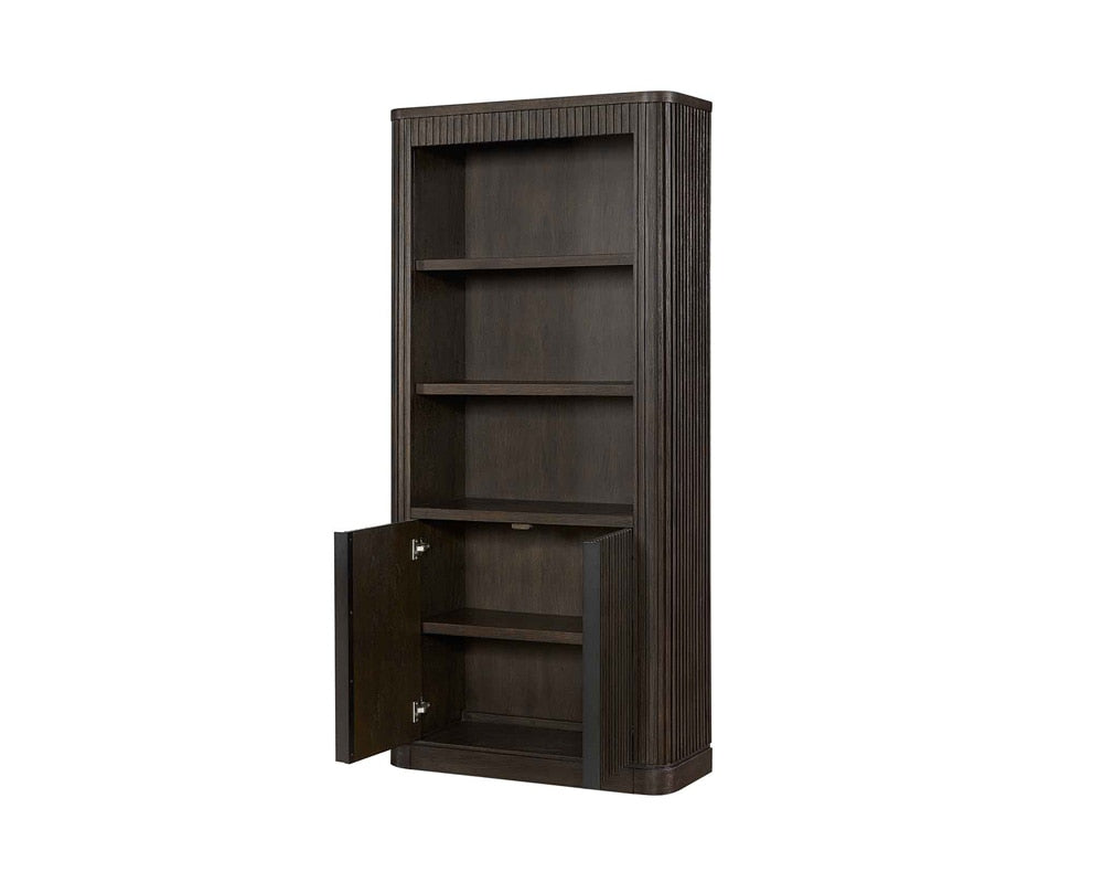 Martin Furniture - Tulane Executive Bookcase With Doors, Fully Assembled, Brown - IMTU3676D veiw 3