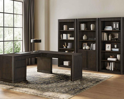 Martin Furniture - Tulane Executive Bookcase With Doors, Fully Assembled, Brown - IMTU3676D veiw 4
