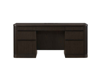 Martin Furniture - Tulane Executive Credenza, Executive Desk, Fully Assembled, Brown - IMTU689 view 2