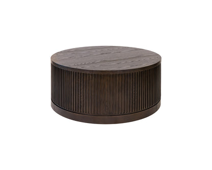 Martin Furniture - Tulane - Modern Round Coffee Table, Side Table, Cocktail Stand, Fully Assembled, Brown - IMTU4218 view 1