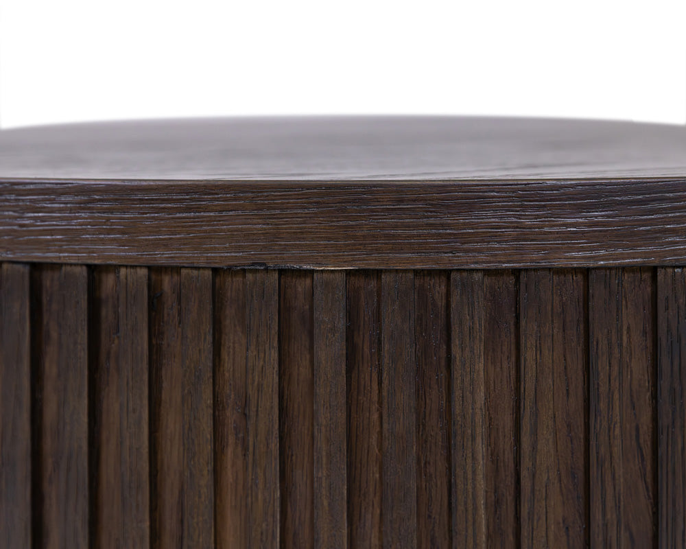 Martin Furniture - Tulane - Modern Round Coffee Table, Side Table, Cocktail Stand, Fully Assembled, Brown - IMTU4218 view 2