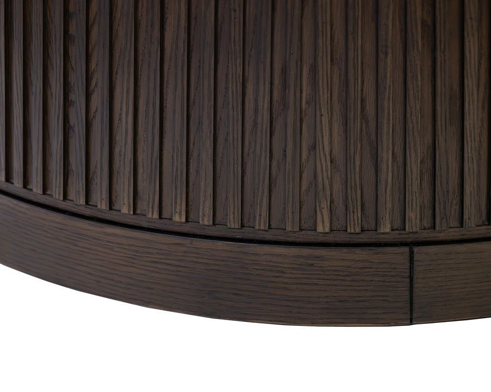 Martin Furniture - Tulane - Modern Round Coffee Table, Side Table, Cocktail Stand, Fully Assembled, Brown - IMTU4218 view 3