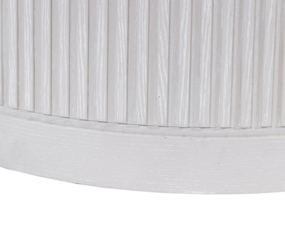 Martin Furniture - Tulane - Modern Round Coffee Table, Side Table, Cocktail Stand, Fully Assembled, White - IMTU4218W view 2