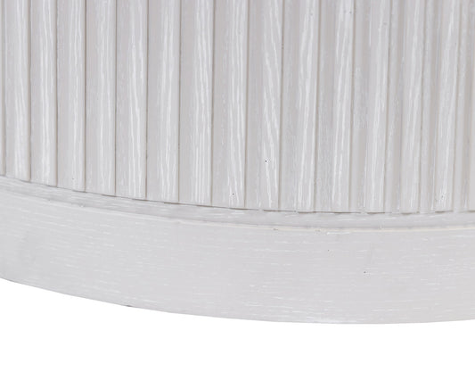 Martin Furniture - Tulane - Modern Round Coffee Table, Side Table, Cocktail Stand, Fully Assembled, White - IMTU4218W view 2